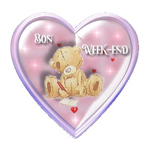 Gif bon week-end coeur